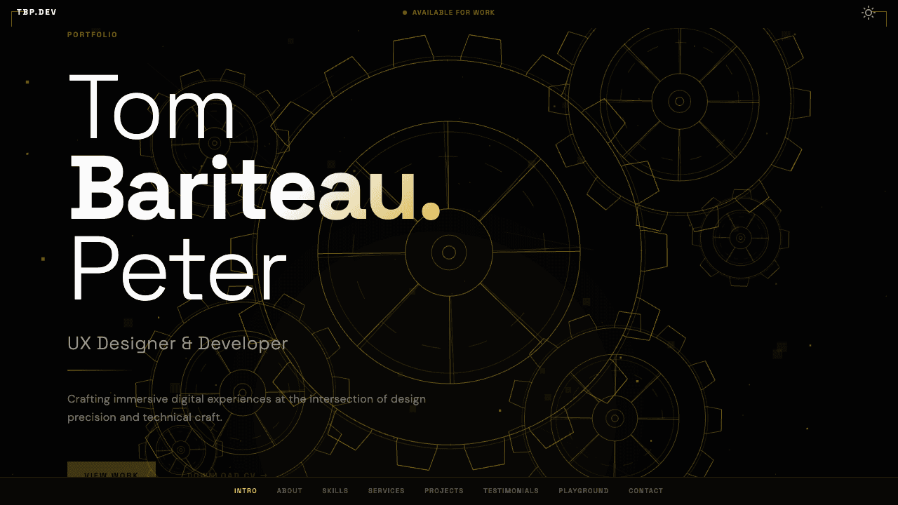 Persönliches Portfolio — tombp.fr